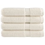 vidaXL Prosoape premium SOLUND 4 buc. crem 100x200 cm 600 gsm vidaXL Prosoape premium SOLUND 4 buc. crem 100x200 cm 600 gsm