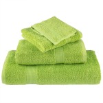 vidaXL Prosoape de baie 4 pcs Verde măr 15 x 21 cm Bumbac vidaXL Prosoape de baie 4 pcs Verde măr 15 x 21 cm Bumbac