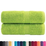 vidaXL Prosoape de baie premium SOLUND, 2 buc., verde măr, 30x30 cm, 600 g/m² vidaXL Prosoape de baie premium SOLUND, 2 buc., verde măr, 30x30 cm, 600 g/m²
