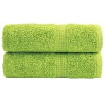 vidaXL Prosoape de baie premium SOLUND, 2 buc., verde măr, 30x30 cm, 600 g/m² vidaXL Prosoape de baie premium SOLUND, 2 buc., verde măr, 30x30 cm, 600 g/m²