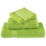 vidaXL Prosoape de baie premium SOLUND, 2 buc., verde măr, 30x30 cm, 600 g/m² vidaXL Prosoape de baie premium SOLUND, 2 buc., verde măr, 30x30 cm, 600 g/m²