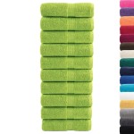 vidaXL Prosoape de baie premium SOLUND, 10 buc., verde măr, 30x30 cm, 600 g/m² vidaXL Prosoape de baie premium SOLUND, 10 buc., verde măr, 30x30 cm, 600 g/m²