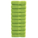 vidaXL Prosoape de baie premium SOLUND, 10 buc., verde măr, 30x30 cm, 600 g/m² vidaXL Prosoape de baie premium SOLUND, 10 buc., verde măr, 30x30 cm, 600 g/m²