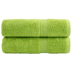 vidaXL Prosoape de mâini premium SOLUND 2 buc. verde 50x100cm 600 gsm vidaXL Prosoape de mâini premium SOLUND 2 buc. verde 50x100cm 600 gsm