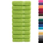 vidaXL Prosoape de duș premium SOLUND 10 buc. verde 70x140 cm 600 gsm vidaXL Prosoape de duș premium SOLUND 10 buc. verde 70x140 cm 600 gsm