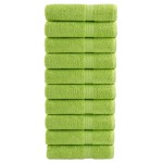 vidaXL Prosoape de duș premium SOLUND 10 buc. verde 70x140 cm 600 gsm vidaXL Prosoape de duș premium SOLUND 10 buc. verde 70x140 cm 600 gsm