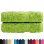 vidaXL Prosoape de baie premium SOLUND 2 buc 100x150 cm 600 gsm vidaXL Prosoape de baie premium SOLUND 2 buc 100x150 cm 600 gsm