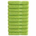 vidaXL Prosoape de saună premium SOLUND 10 buc. verde 80x200 cm 600gsm vidaXL Prosoape de saună premium SOLUND 10 buc. verde 80x200 cm 600gsm