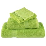 vidaXL Prosoape de saună premium SOLUND 10 buc. verde 80x200 cm 600gsm vidaXL Prosoape de saună premium SOLUND 10 buc. verde 80x200 cm 600gsm
