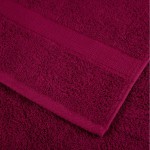 vidaXL Set de prosoape premium SOLUND, 8 piese, bordo, 600 g/m² vidaXL Set de prosoape premium SOLUND, 8 piese, bordo, 600 g/m²
