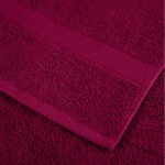 vidaXL Set de prosoape premium SOLUND, 6 piese, bordo, 600 g/m² vidaXL Set de prosoape premium SOLUND, 6 piese, bordo, 600 g/m²