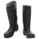 vidaXL Cizme de ploaie, negru, PVC, mărime 38 vidaXL Cizme de ploaie, negru, PVC, mărime 38