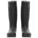 vidaXL Cizme de ploaie, negru, PVC, mărime 38 vidaXL Cizme de ploaie, negru, PVC, mărime 38