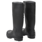 vidaXL Cizme de ploaie, negru, PVC, mărime 38 vidaXL Cizme de ploaie, negru, PVC, mărime 38