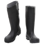 vidaXL Cizme de ploaie, negru, PVC, mărime 39 vidaXL Cizme de ploaie, negru, PVC, mărime 39