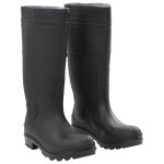 vidaXL Cizme de ploaie, negru, PVC, mărime 39 vidaXL Cizme de ploaie, negru, PVC, mărime 39