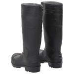 vidaXL Cizme de ploaie, negru, PVC, mărime 39 vidaXL Cizme de ploaie, negru, PVC, mărime 39