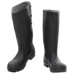 vidaXL Cizme de ploaie, negru, PVC, mărime 40 vidaXL Cizme de ploaie, negru, PVC, mărime 40