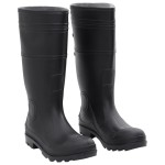vidaXL Cizme de ploaie, negru, PVC, mărime 41 vidaXL Cizme de ploaie, negru, PVC, mărime 41