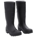vidaXL Cizme de ploaie, negru, PVC, mărime 42 vidaXL Cizme de ploaie, negru, PVC, mărime 42