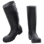 vidaXL Cizme de ploaie, negru, PVC, mărime 43 vidaXL Cizme de ploaie, negru, PVC, mărime 43
