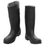 vidaXL Cizme de ploaie, negru, PVC, mărime 44 vidaXL Cizme de ploaie, negru, PVC, mărime 44