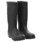 vidaXL Cizme de ploaie, negru, PVC, mărime 44 vidaXL Cizme de ploaie, negru, PVC, mărime 44