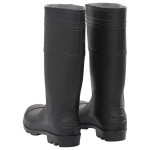 vidaXL Cizme de ploaie, negru, PVC, mărime 44 vidaXL Cizme de ploaie, negru, PVC, mărime 44