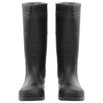 vidaXL Cizme de ploaie, negru, PVC, mărime 45 vidaXL Cizme de ploaie, negru, PVC, mărime 45