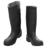 vidaXL Cizme de ploaie, negru, PVC, mărime 46 vidaXL Cizme de ploaie, negru, PVC, mărime 46