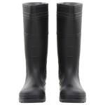 vidaXL Cizme de ploaie, negru, PVC, mărime 46 vidaXL Cizme de ploaie, negru, PVC, mărime 46