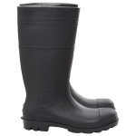 vidaXL Cizme de ploaie, negru, PVC, mărime 46 vidaXL Cizme de ploaie, negru, PVC, mărime 46