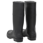 vidaXL Cizme de ploaie, negru, PVC, mărime 46 vidaXL Cizme de ploaie, negru, PVC, mărime 46