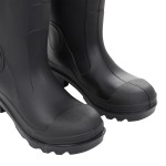 vidaXL Cizme de ploaie cu șosete detașabile, negru, mărime 38, PVC vidaXL Cizme de ploaie cu șosete detașabile, negru, mărime 38, PVC