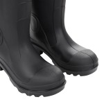vidaXL Cizme de ploaie cu șosete detașabile, negru, mărime 39, PVC vidaXL Cizme de ploaie cu șosete detașabile, negru, mărime 39, PVC