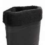 vidaXL Cizme de ploaie cu șosete detașabile, negru, mărime 40, PVC vidaXL Cizme de ploaie cu șosete detașabile, negru, mărime 40, PVC