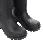 vidaXL Cizme de ploaie cu șosete detașabile, negru, mărime 40, PVC vidaXL Cizme de ploaie cu șosete detașabile, negru, mărime 40, PVC