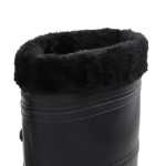 vidaXL Cizme de ploaie cu șosete detașabile, negru, mărime 41, PVC vidaXL Cizme de ploaie cu șosete detașabile, negru, mărime 41, PVC