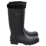 vidaXL Cizme de ploaie cu șosete detașabile, negru, mărime 43, PVC vidaXL Cizme de ploaie cu șosete detașabile, negru, mărime 43, PVC