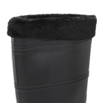 vidaXL Cizme de ploaie cu șosete detașabile, negru, mărime 45, PVC vidaXL Cizme de ploaie cu șosete detașabile, negru, mărime 45, PVC