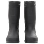 vidaXL Cizme de ploaie, negru, PVC, mărime 39 vidaXL Cizme de ploaie, negru, PVC, mărime 39