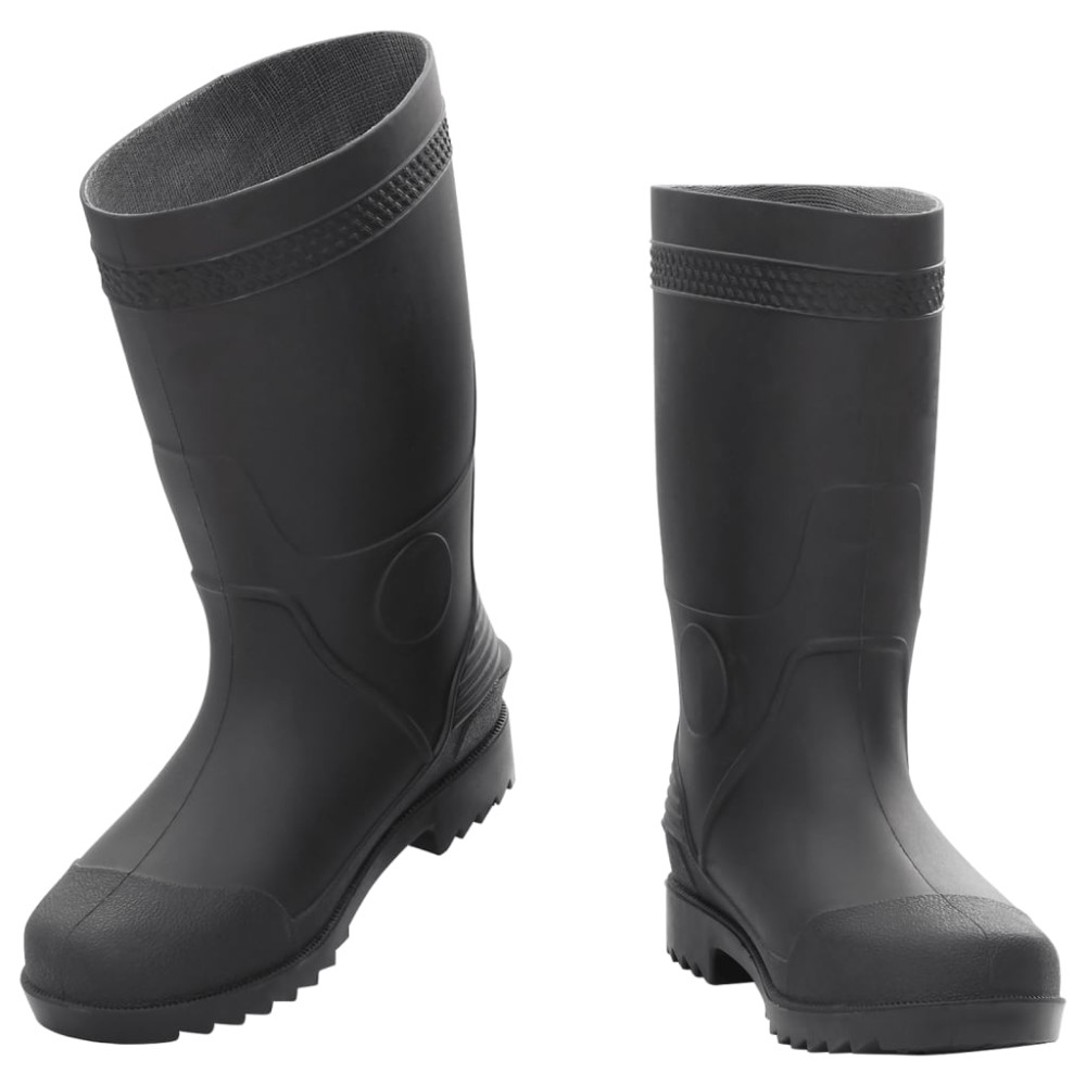 vidaXL Cizme de ploaie, negru, PVC, mărime 40