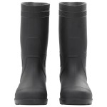 vidaXL Cizme de ploaie, negru, PVC, mărime 40 vidaXL Cizme de ploaie, negru, PVC, mărime 40