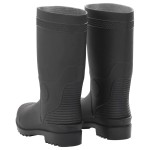 vidaXL Cizme de ploaie, negru, PVC, mărime 40 vidaXL Cizme de ploaie, negru, PVC, mărime 40