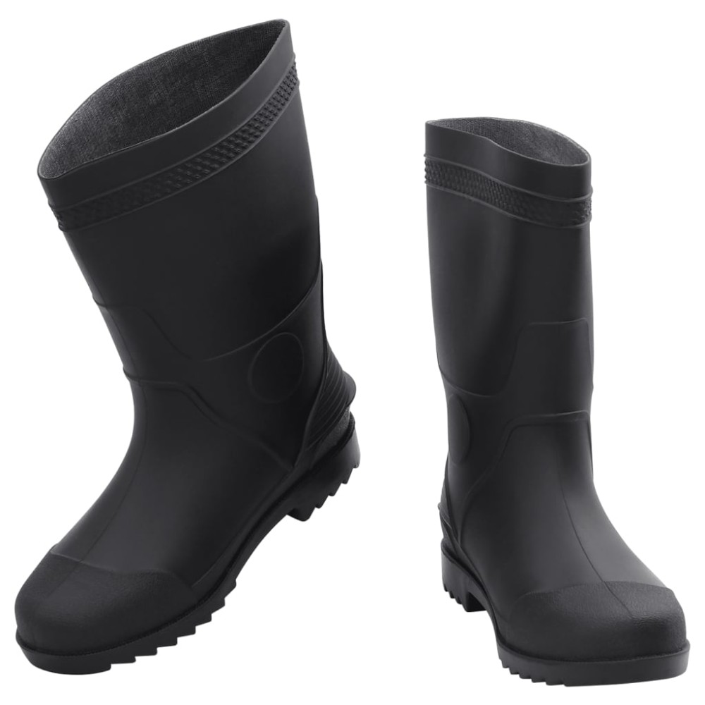 vidaXL Cizme de ploaie, negru, PVC, mărime 41