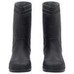 vidaXL Cizme de ploaie, negru, PVC, mărime 41 vidaXL Cizme de ploaie, negru, PVC, mărime 41