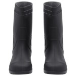 vidaXL Cizme de ploaie, negru, PVC, mărime 42 vidaXL Cizme de ploaie, negru, PVC, mărime 42