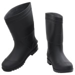 vidaXL Cizme de ploaie, negru, PVC, mărime 43 vidaXL Cizme de ploaie, negru, PVC, mărime 43