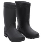 vidaXL Cizme de ploaie, negru, PVC, mărime 43 vidaXL Cizme de ploaie, negru, PVC, mărime 43