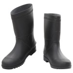 vidaXL Cizme de ploaie, negru, PVC, mărime 44 vidaXL Cizme de ploaie, negru, PVC, mărime 44